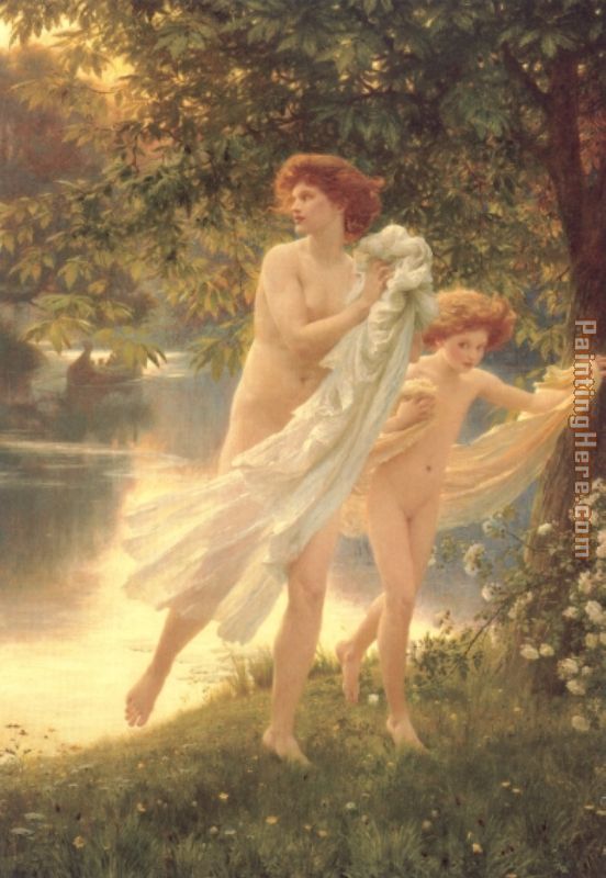 Frank Dicksee startled